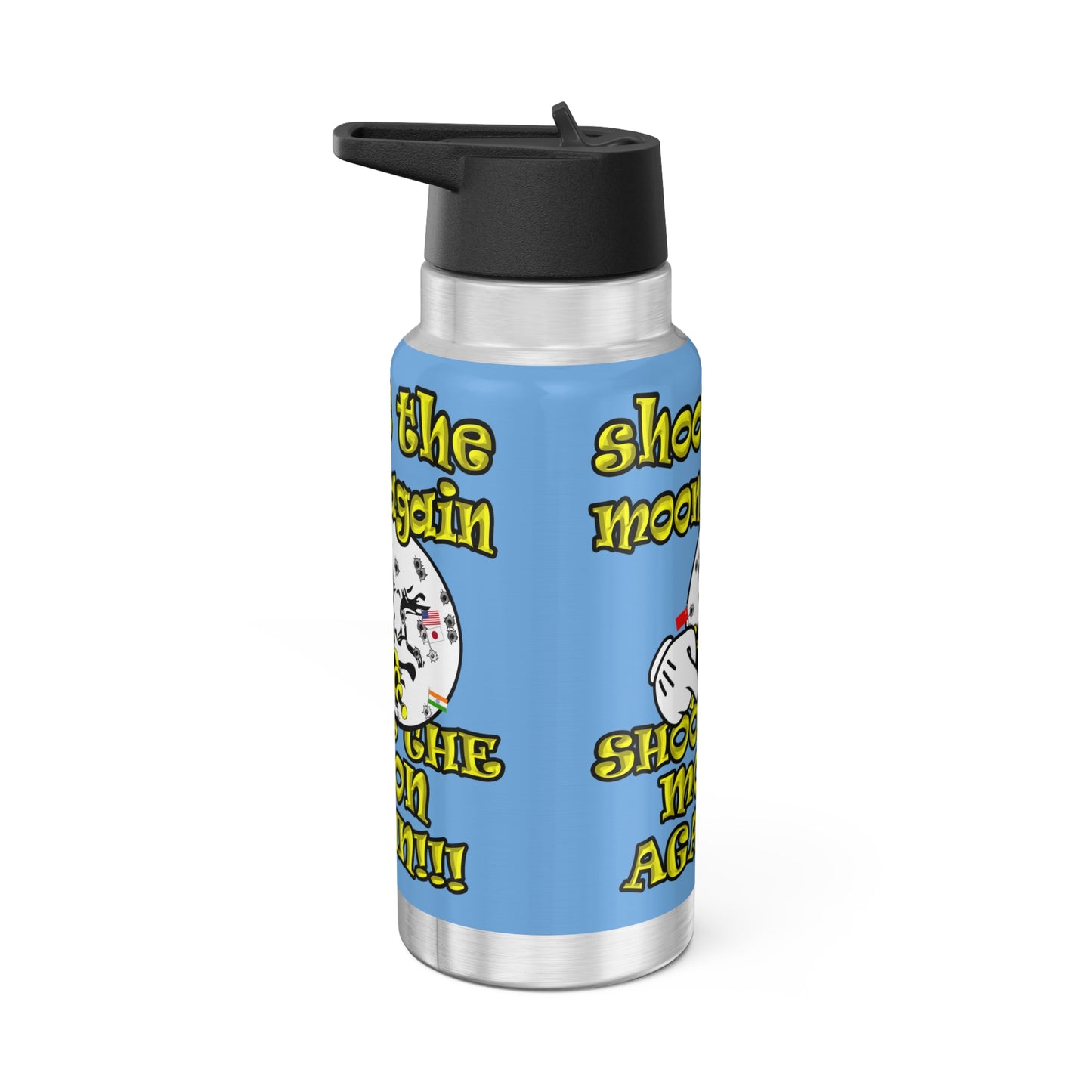 shoot the moon again - Gator Tumbler, 32oz (light blue)