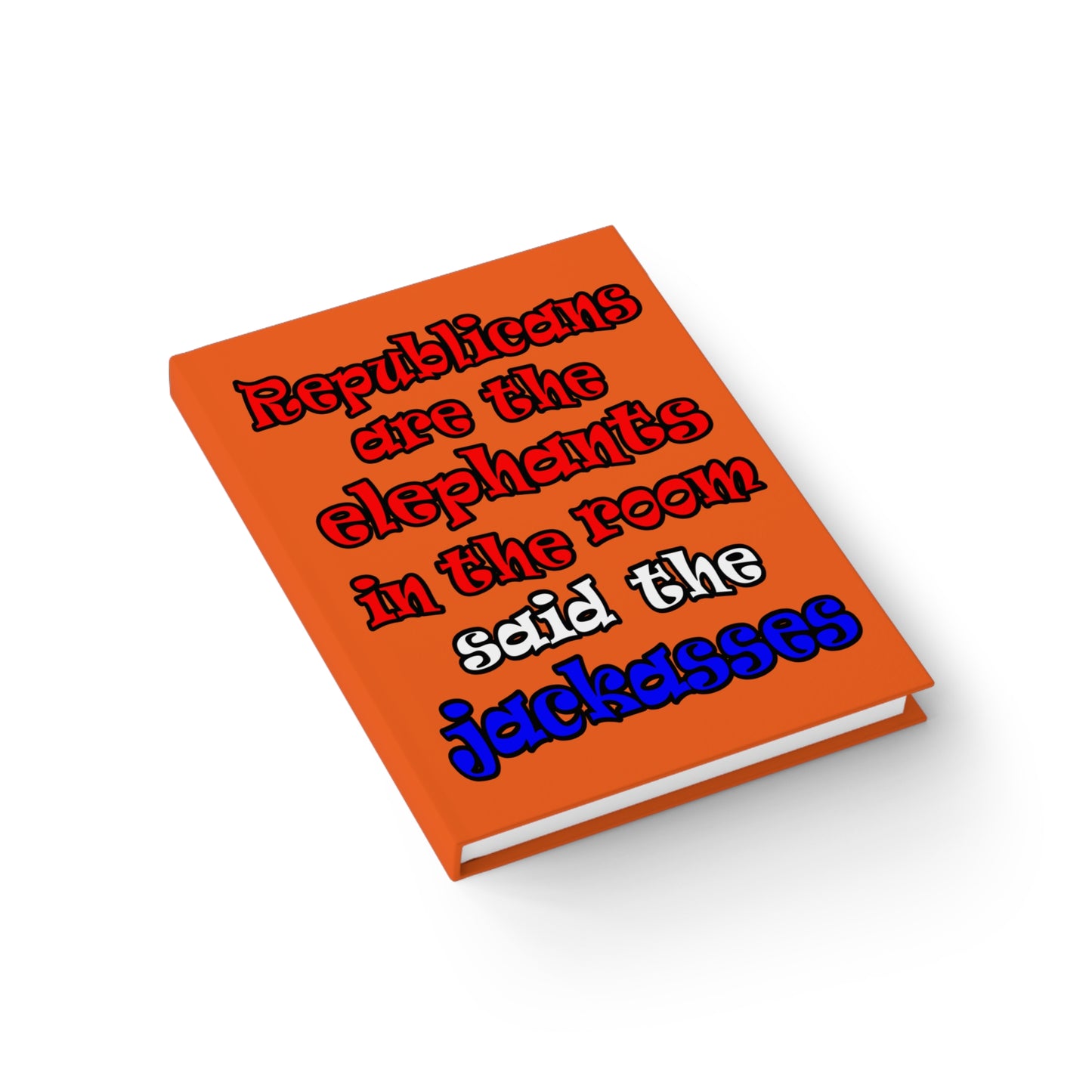 donkeys and elephants - journal-blank (orange)