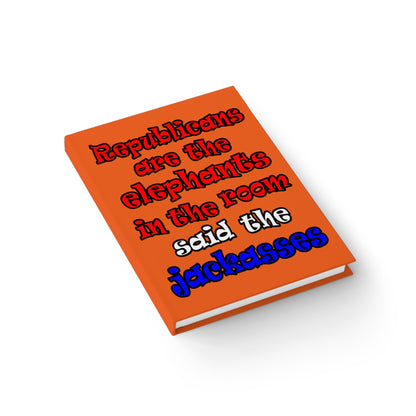 donkeys and elephants - journal-blank (orange)