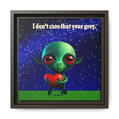 I don't care that your grey - framed canvas art ('snoops' background)