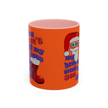 santa's shoes - Accent Mug (orange)