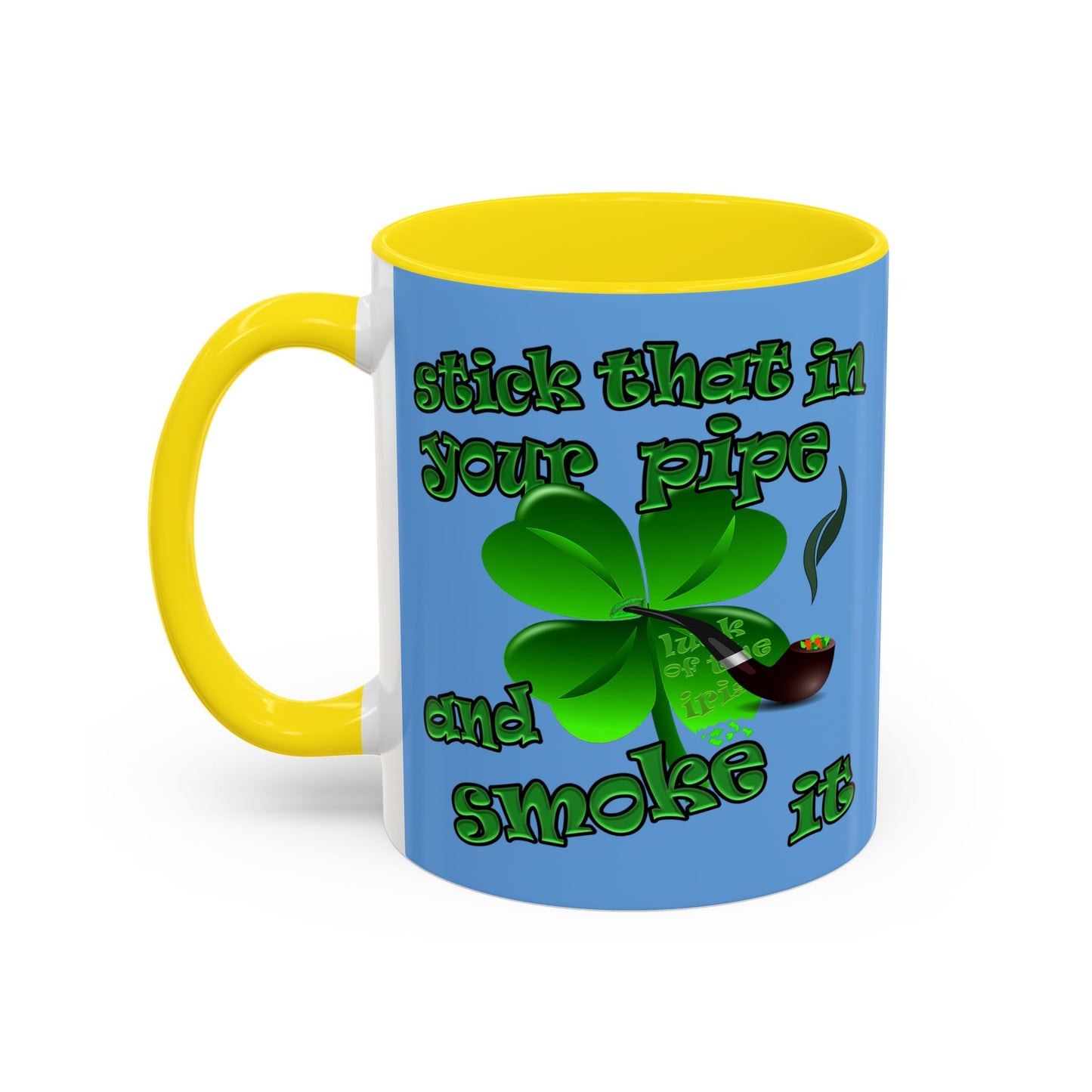 celtics logo - Accent Mug (light blue)
