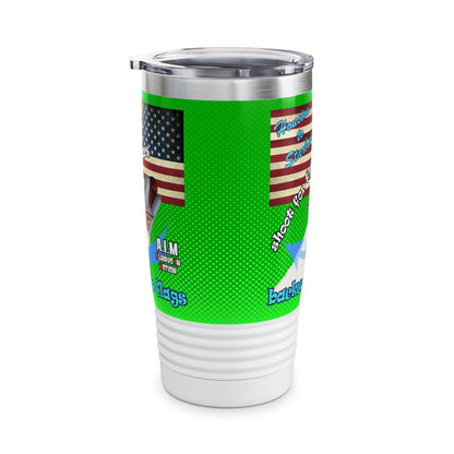 shoot for the stars - Ringneck Tumbler, 20oz (logo green)