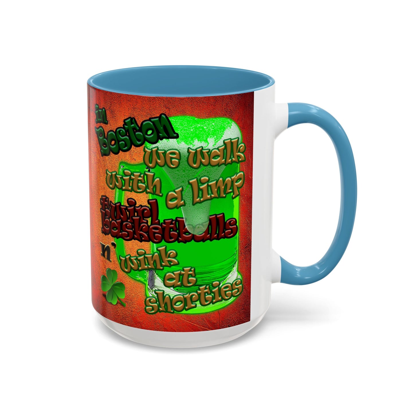 celtics logo - Accent Mug (burnt orange)