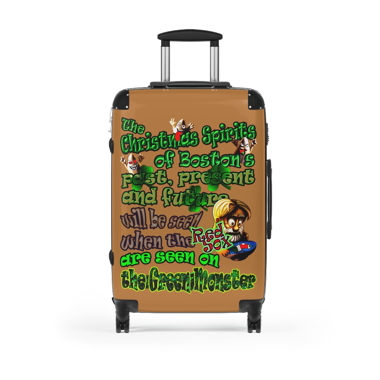 christmas spirits of boston - Suitcase (light brown)