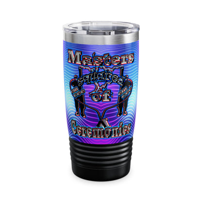 em cee squared - Ringneck Tumbler, 20oz (purple wave)