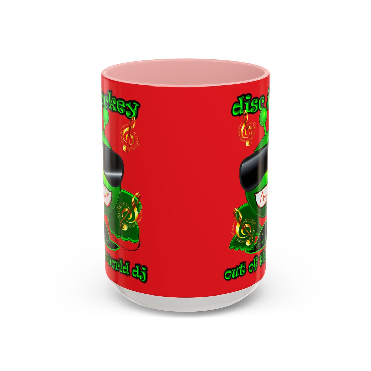 disc jockey - Accent Mug (red)