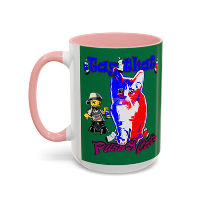 tag that - Accent Mug (dark green)