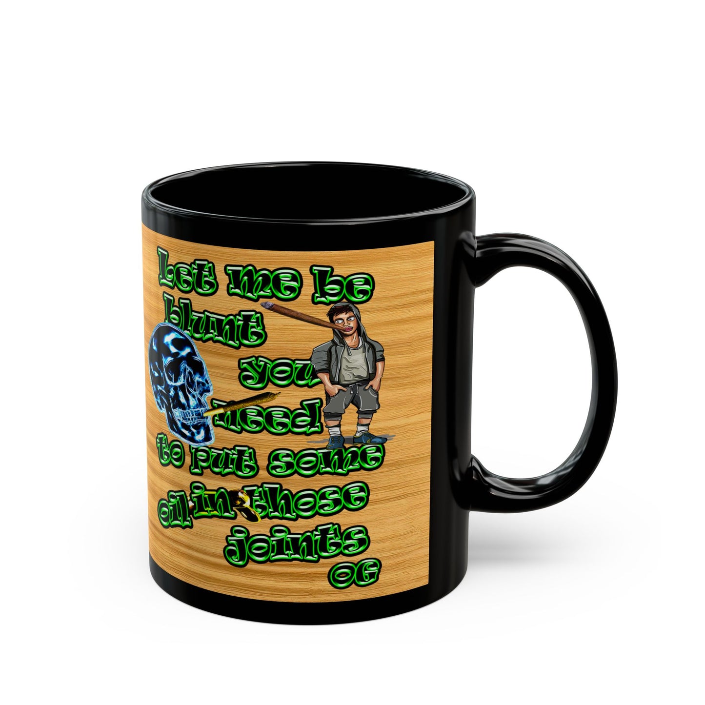 og - Black Mug (butterscotch wood finish)