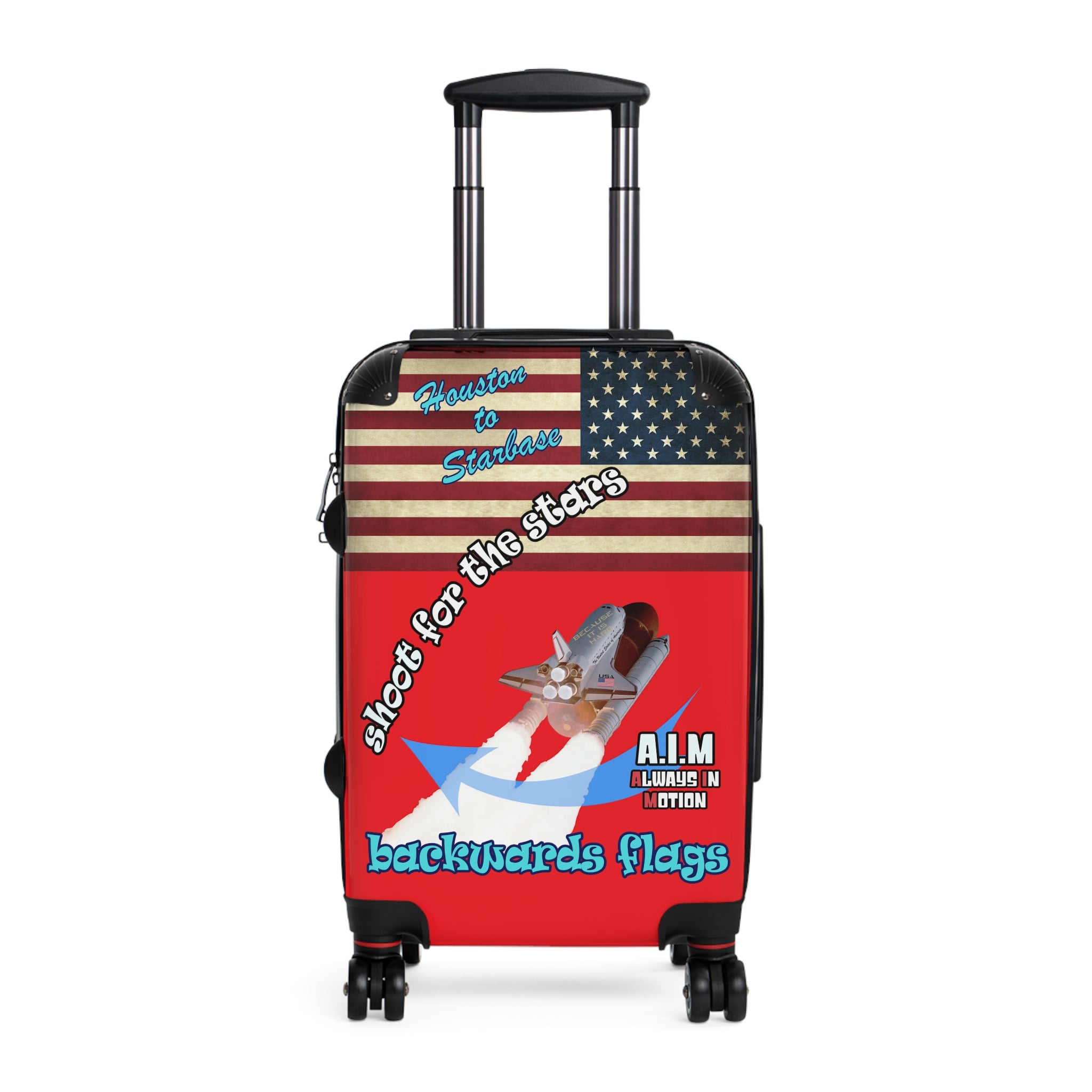 shoot for the stars - Suitcase (red)