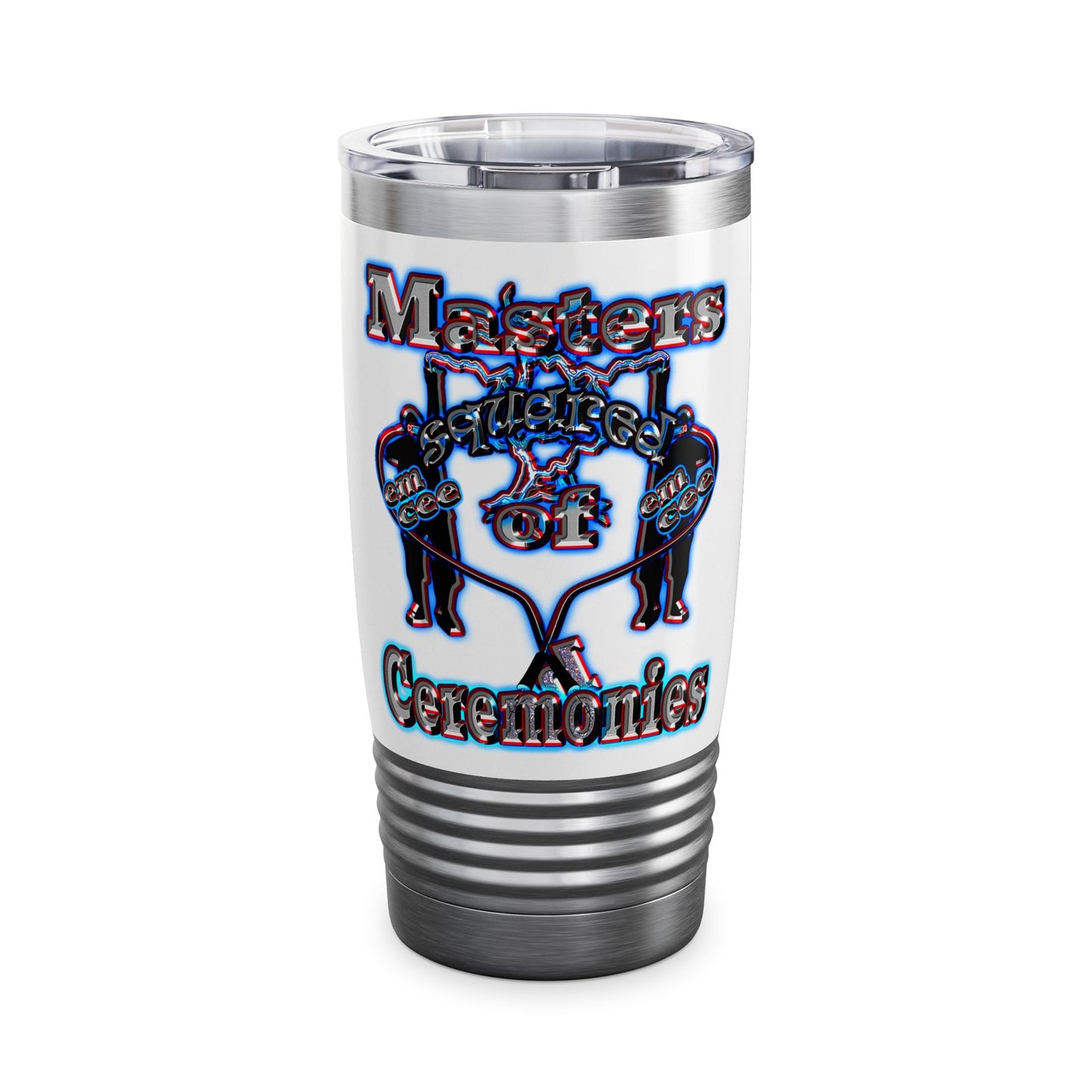 em cee squared - Ringneck Tumbler, 20oz (white)