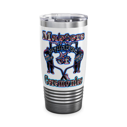 em cee squared - Ringneck Tumbler, 20oz (white)