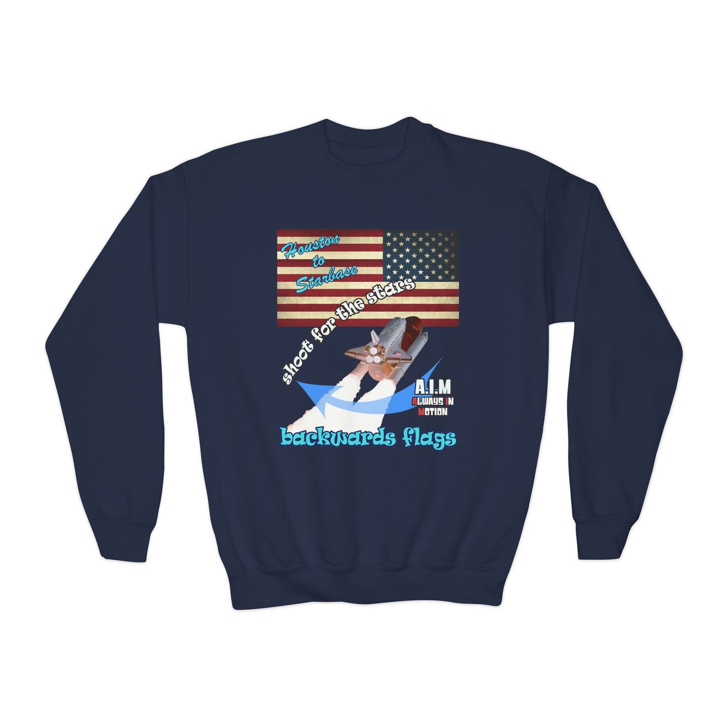 shoot for the stars - Youth Crewneck Sweatshirt