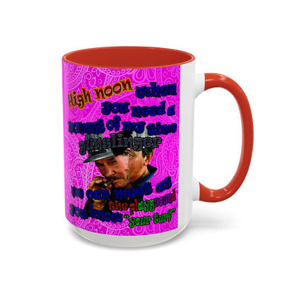 high noon - Accent Mug (pink swirl)