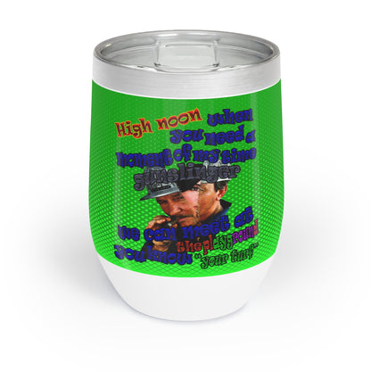 high noon - Chill Wine Tumbler (logo green)