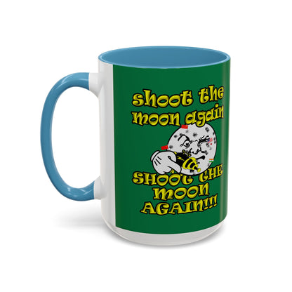 shoot the moon again - Accent Mug (dark green)