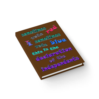 declaration of the independents - journal-lined (brown)