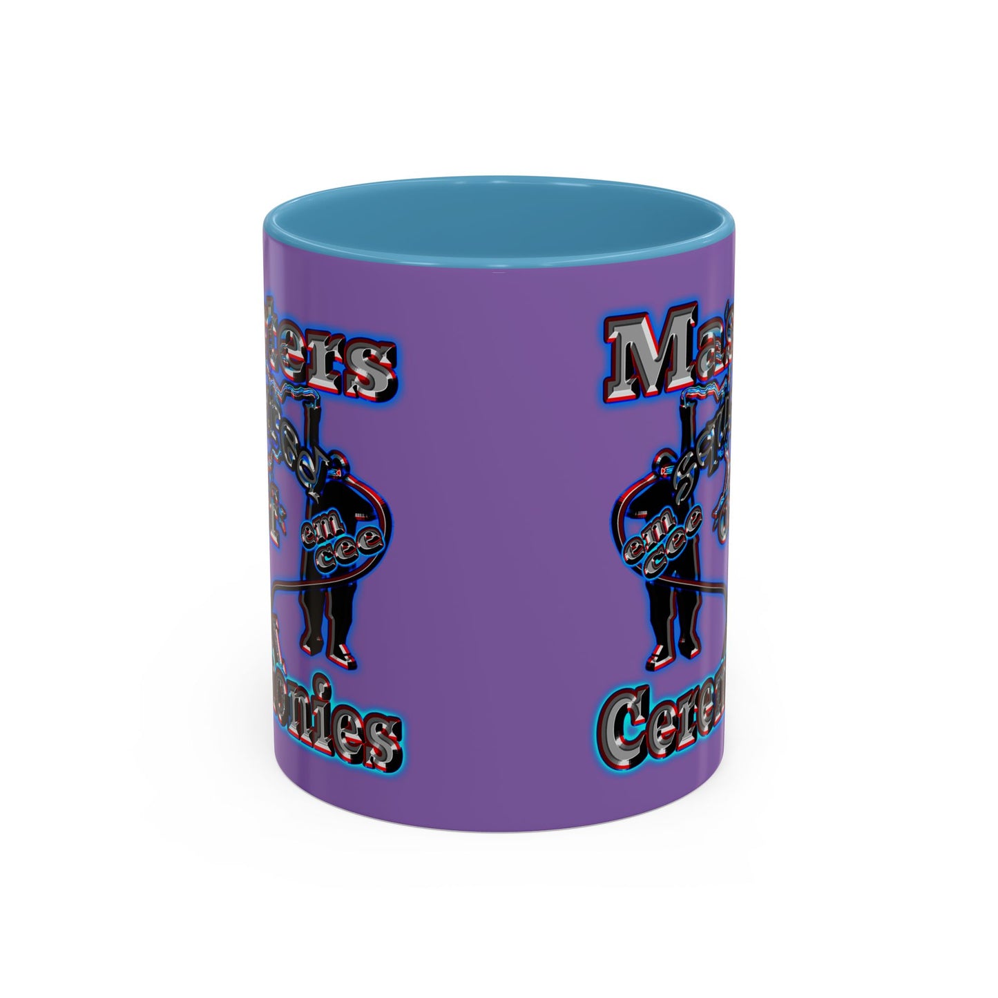 em cee squared - Accent Mug (light purple)