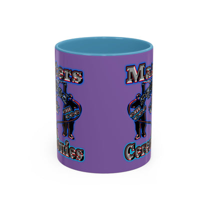em cee squared - Accent Mug (light purple)
