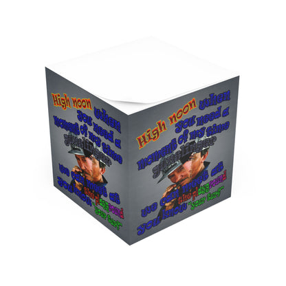 high noon - note cube (grey-light grey)