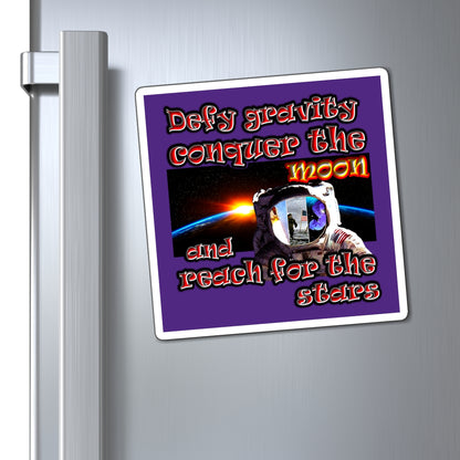 defy conquer reach - Magnets - (purple)