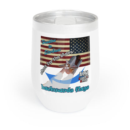shoot for the stars - Chill Wine Tumbler (white)