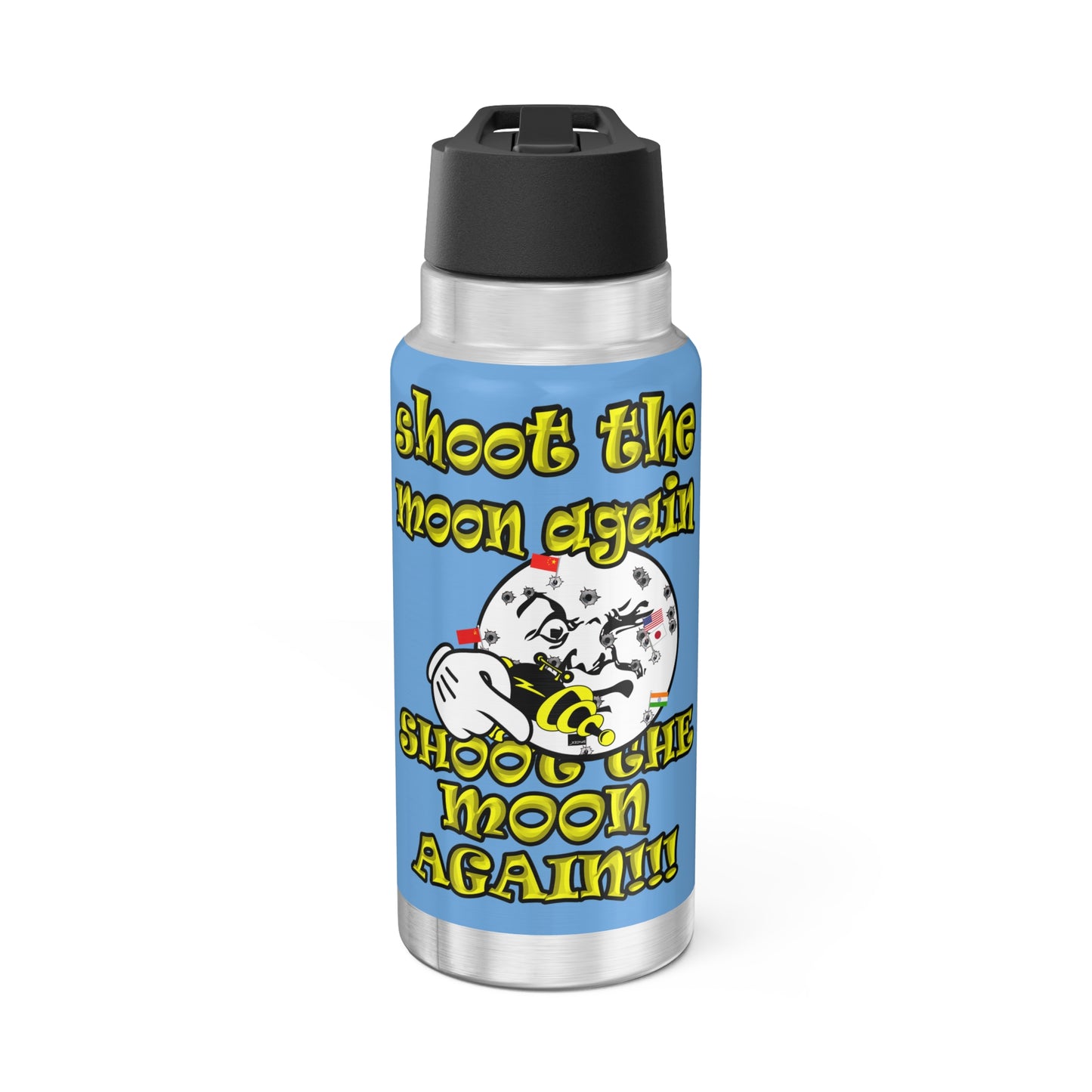 shoot the moon again - Gator Tumbler, 32oz (light blue)