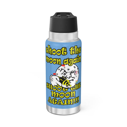 shoot the moon again - Gator Tumbler, 32oz (light blue)