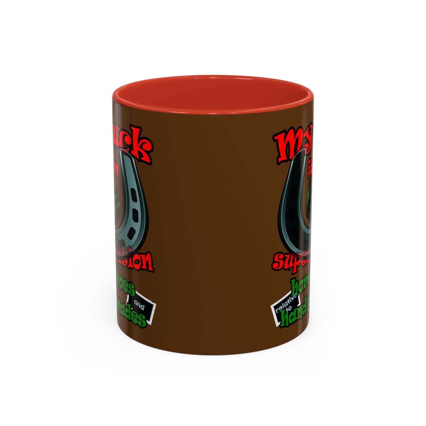 my luck - Accent Mug (brown)