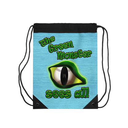 green monster - Drawstring Bag (faded blue)