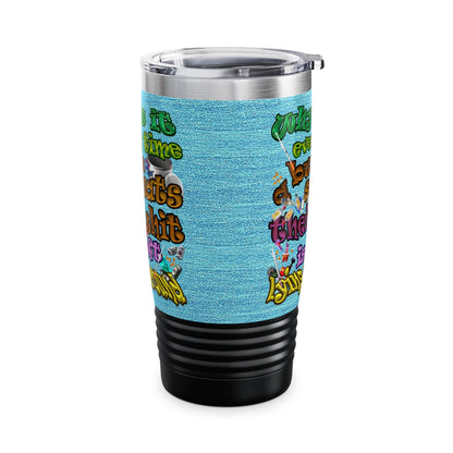 the bum's shit - Ringneck Tumbler, 20oz (faded blue)