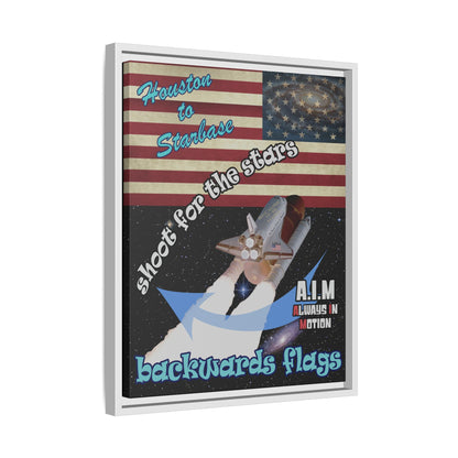 shoot for the stars - framed canvas art