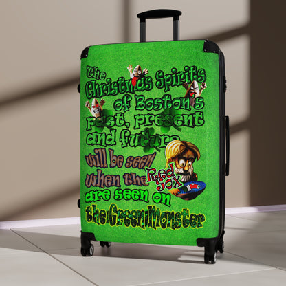 christmas spirits of boston - Suitcase (green turf)