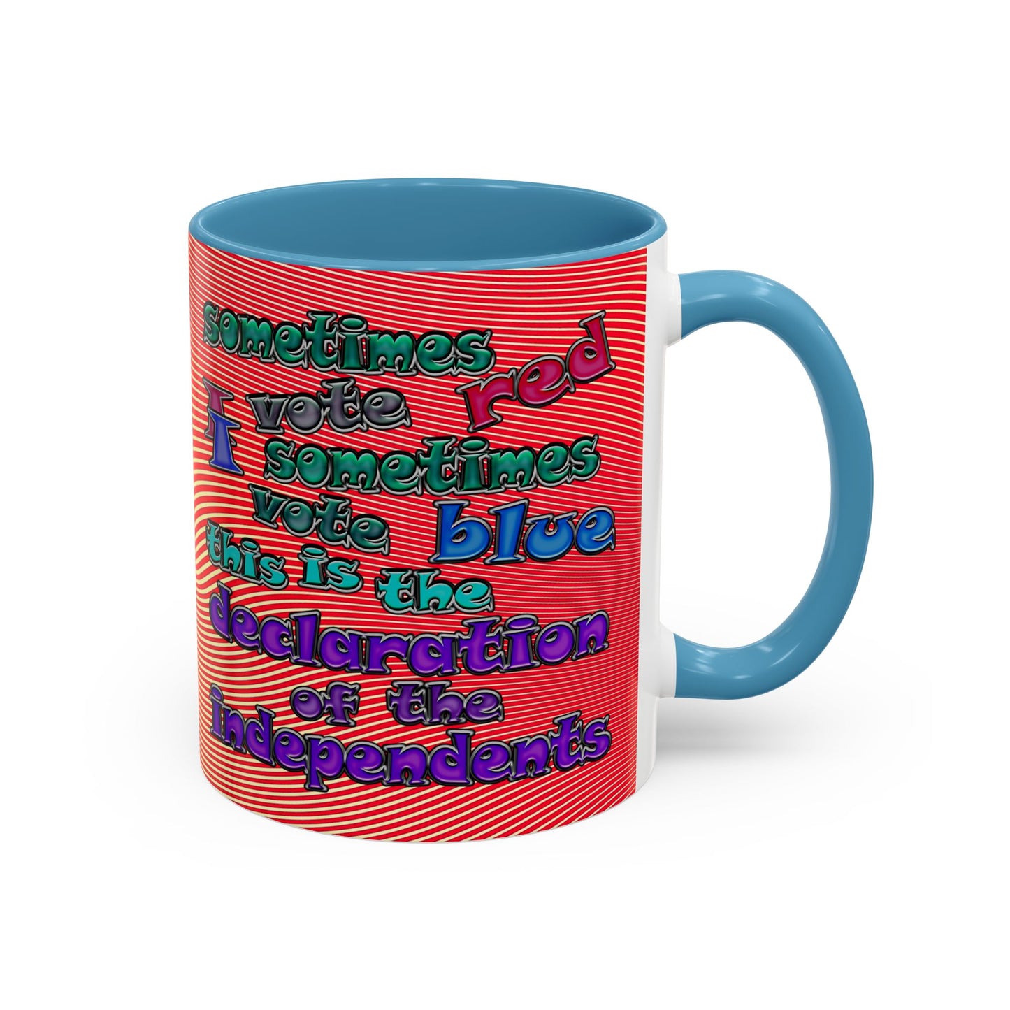 declaration of the independents - Accent Mug (yellow-orange wave)