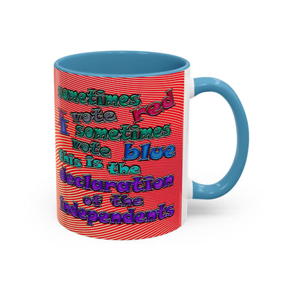 declaration of the independents - Accent Mug (yellow-orange wave)