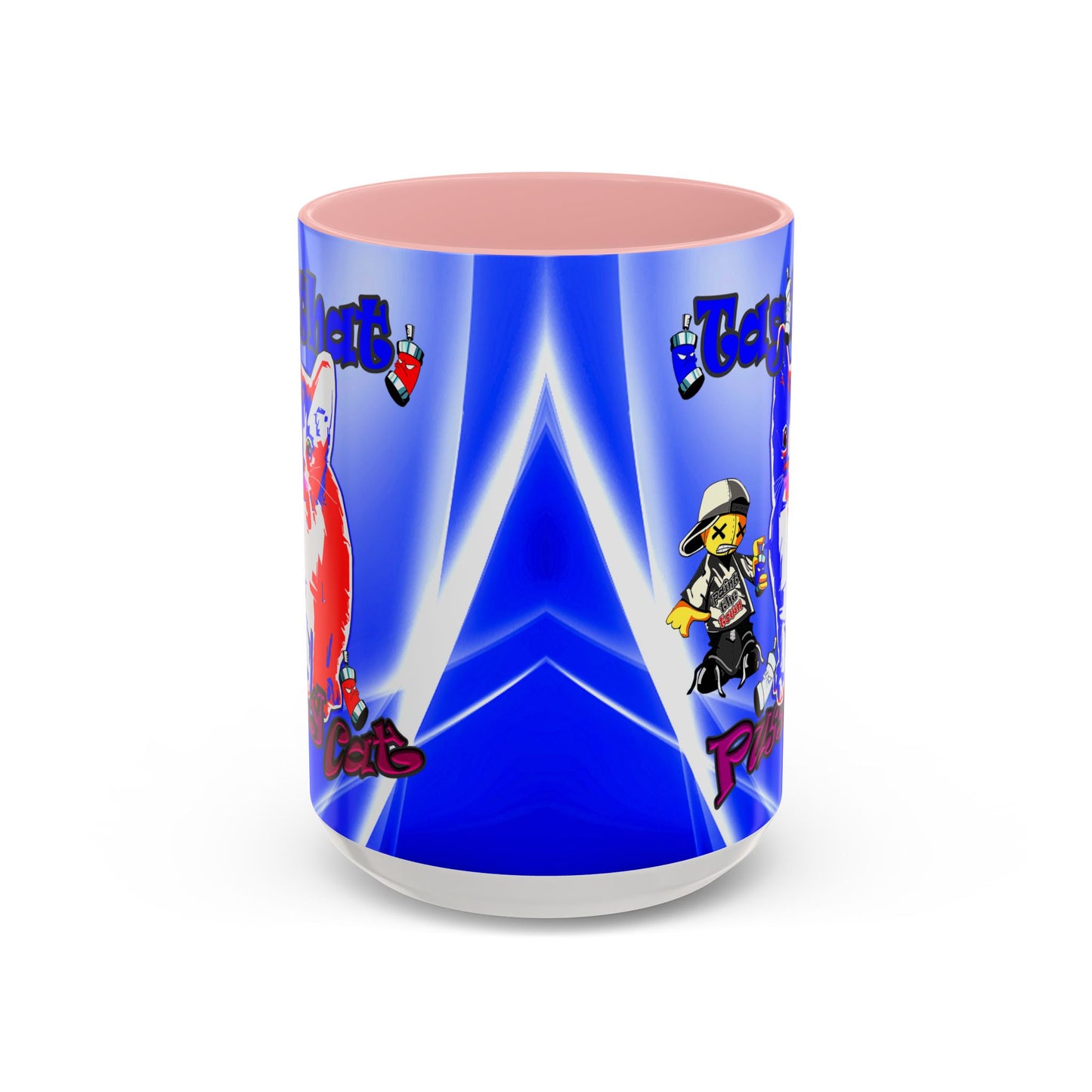 tag that - Accent Mug (blue-white wave)