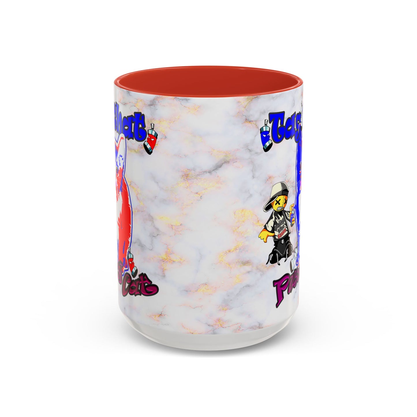 tag that - Accent Mug (white marble)