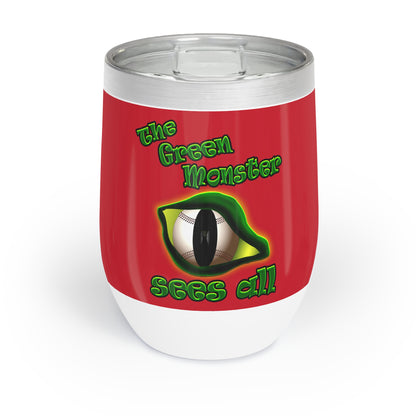 green monster - Chill Wine Tumbler (dark red)