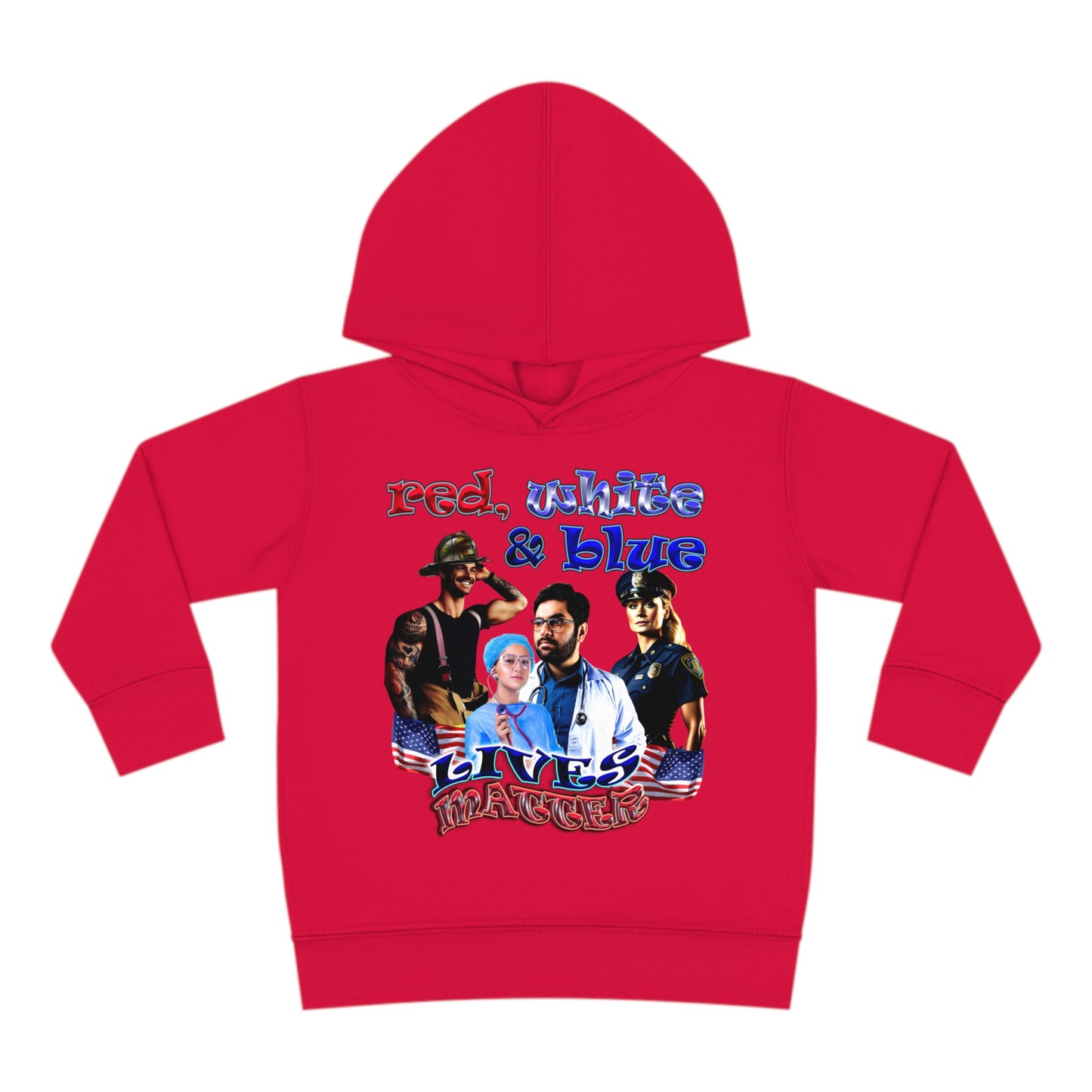 rw&b lives matter - Toddler Pullover Fleece Hoodie