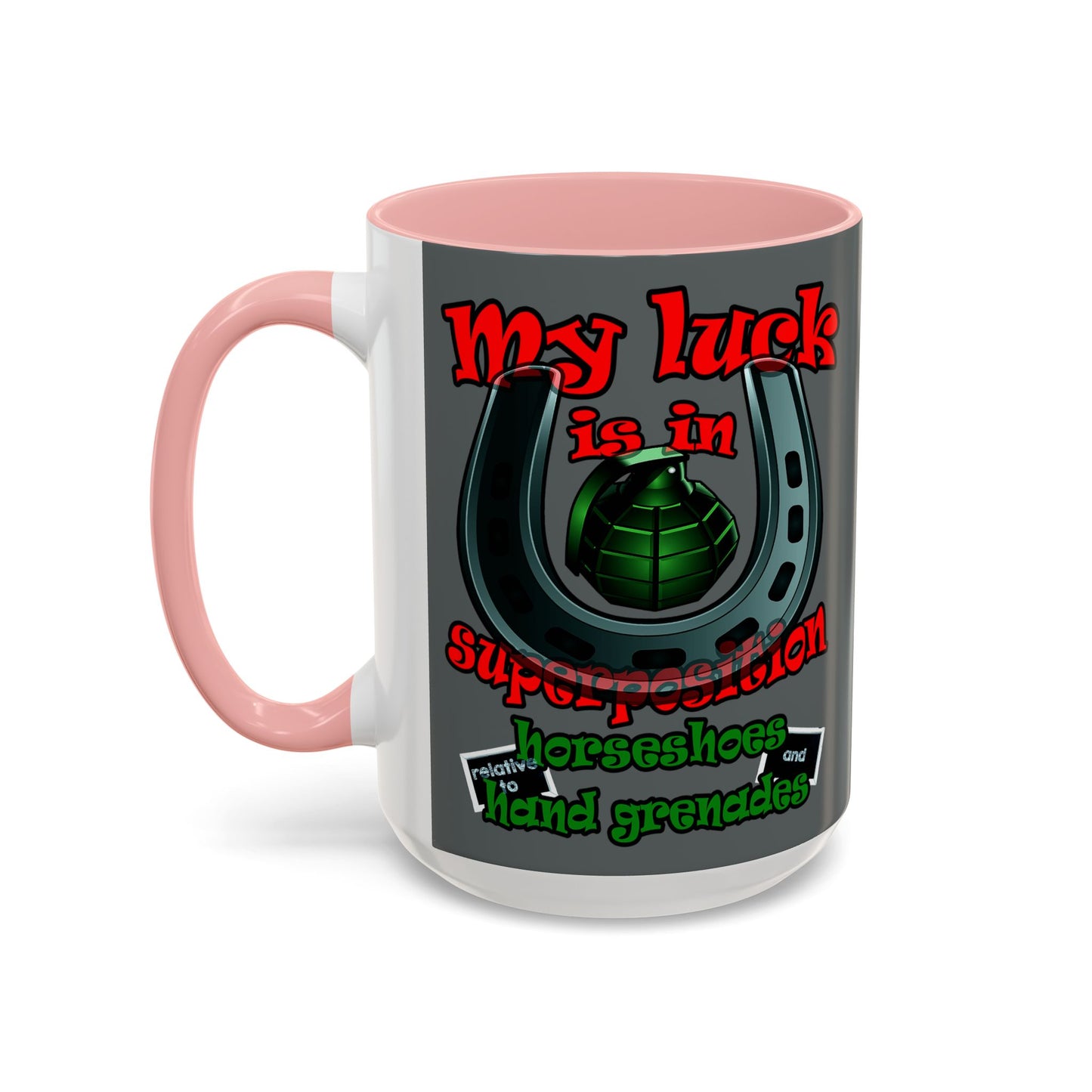 my luck - Accent Mug (dark grey)