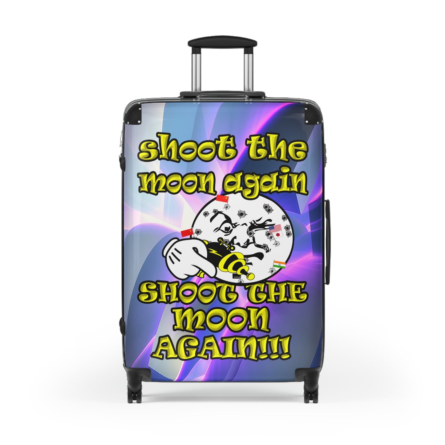 shoot the moon again - Suitcase (grey-pink wave)