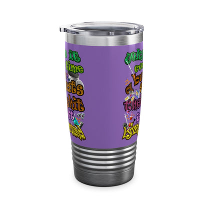 the bum's shit - Ringneck Tumbler, 20oz (light purple)
