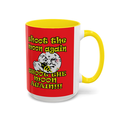 shoot the moon again - Accent Mug (red)