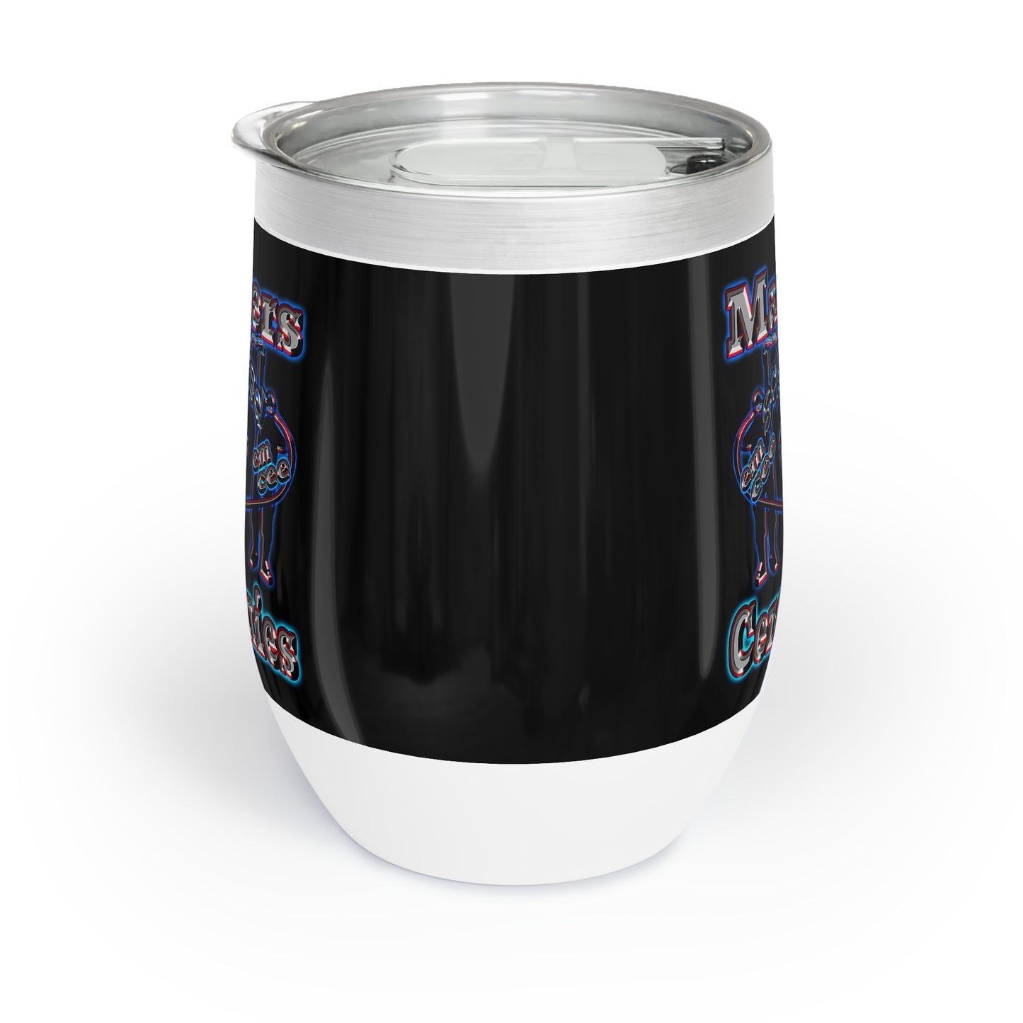em cee squared - Chill Wine Tumbler (black)