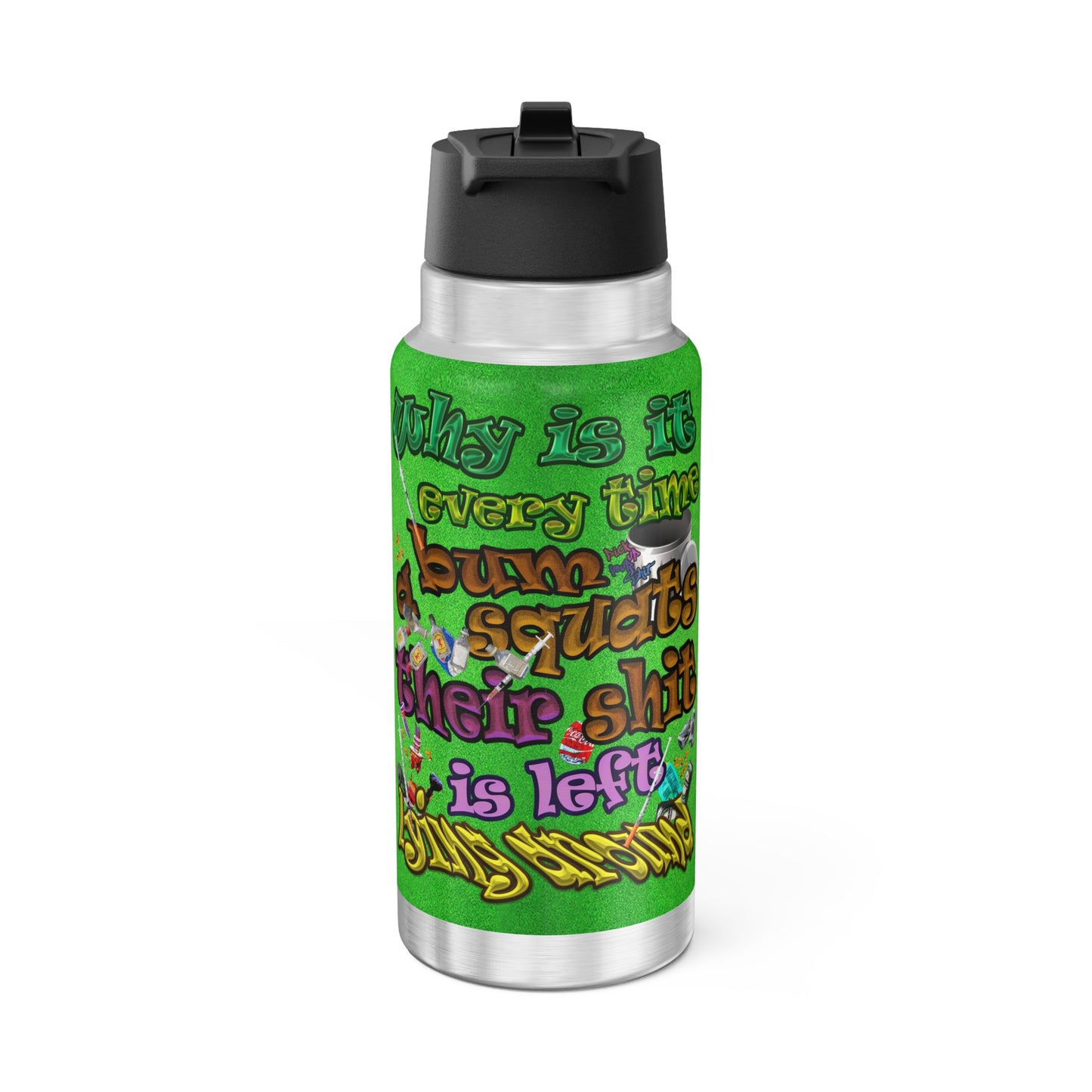 the bum's shit - Gator Tumbler, 32oz (green turf)