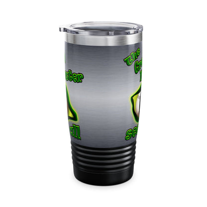 green monster - Ringneck Tumbler, 20oz (brushed nickel)