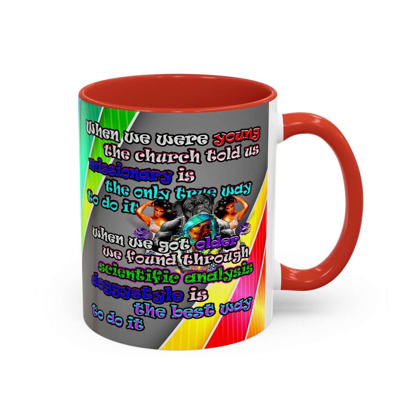 doggystyle - Accent Mug (rainbow split)