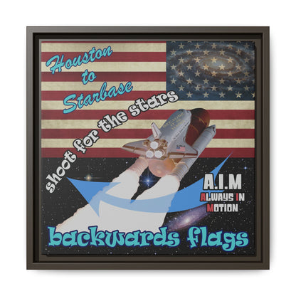 shoot for the stars - framed canvas art