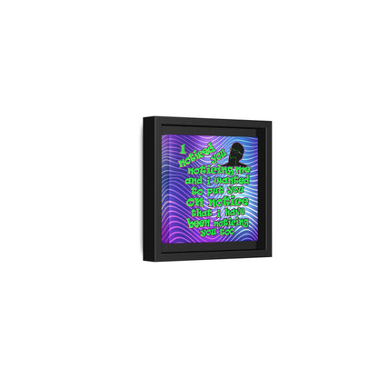 noticed you noticing - framed canvas art (purple wave)