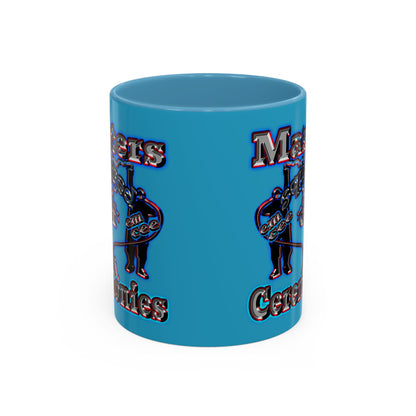 em cee squared - Accent Mug (turquoise)